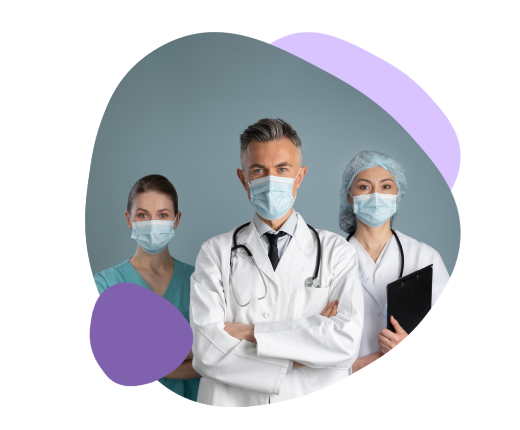 Medical professionals discussing pharmaceuticals treatment options